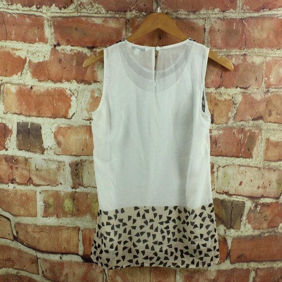 CABI Ladylike Tunic Sleeveless Blouse Print #938 - Picture 8 of 9